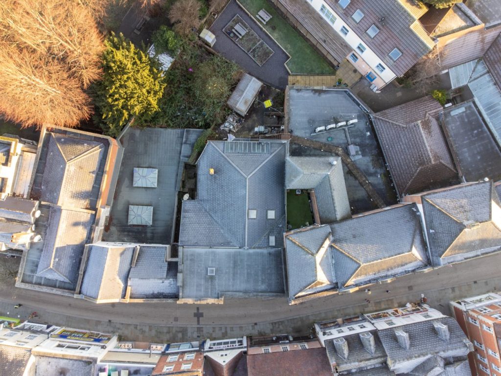 Drone roof inspection stroud