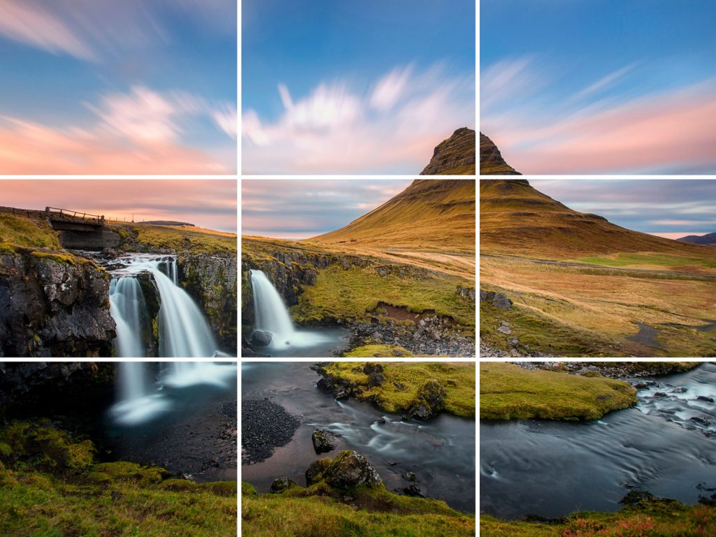 Rule of thirds in aerial photography