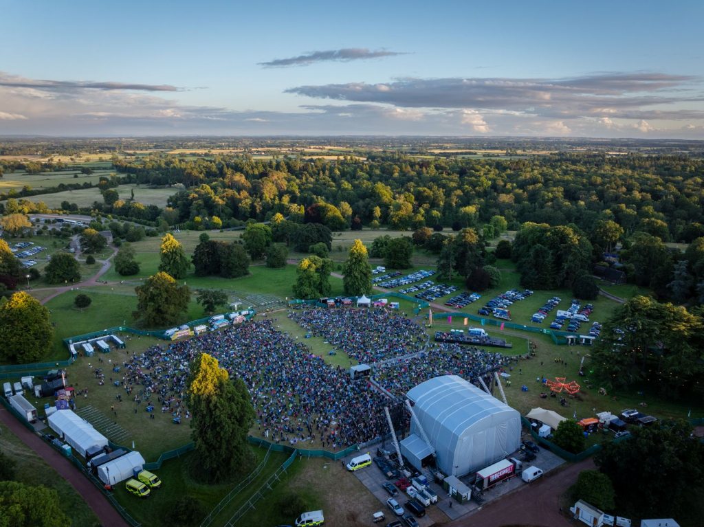 Drone Photography of outdoor event in Gloucestershire
